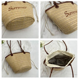 beach style straw shoulder bag HZ1024
