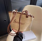 beach style straw shoulder bag HZ1024