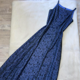 Sheath Chiffon Beaded Formal Evening Dress, Bateau Navy Blue Long Prom Dresses HZ1024