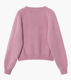 round neck loose cardigan HZ1024