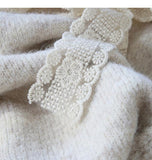 lace lace-up thickened soft knitted cardigan HZ1024