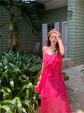 holiday chiffon ruffled suspender dress HZ1024