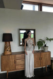 Sheath Halter Long Prom Dresses Chiffon Lace Applique Backless Birthday Dresses Formal Dresses HZ1024