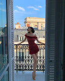 Bodycon Burgundy Birthday Dresses, Lace Homecoming Dresses, Off-the-shoulder Short Prom Dresses HZ1024