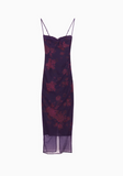 backless printed lace suspender hip skirt HZ1024