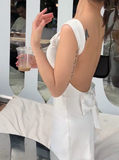 Strapless Sheath Short Prom Dresses, White Homecoming Dresses, Backless Birthday Dresses HZ1024