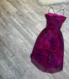 Sheath Chiffon Short Prom Dresses, Grape Homecoming Dresses, Spaghetti Strap Birthday Dresses HZ1024