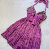 Halter Sheath Satin Short Prom Dresses, Beads Backless Homecoming Dresses HZ1024