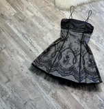 A-line Tulle Short Prom Dresses, Grey Homecoming Dresses, Spaghetti Strap Birthday Dresses HZ1024