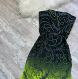 Strapless Mermaid Beaded Chiffon Short Prom Dresses, Green Birthday Dresses HZ1024
