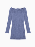 hollow one-shoulder long-sleeved slim-fit hip skirt HZ1024
