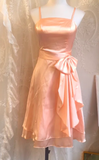 Spaghetti Strap Sheath Short Prom Dresses, Coral Homecoming Dresses HZ1024