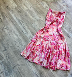 Spaghetti Straps Sheath Short Prom Dresses, Floral Homecoming Dresses HZ1024