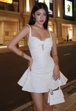 Homecoming Dress Spaghetti Straps Cute Birthday Dresses HZ1024