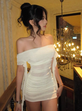 Homecoming Dresses Off-the-shoulder Sexy Birthday Dresses HZ1024