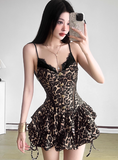 Print Homecoming Dresses Spaghetti Straps Sexy Birthday Dresses HZ1024