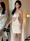 open-back Birthday Dresses Champagne Hoco Dresses HZ1024