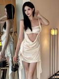 open-back Birthday Dresses Champagne Hoco Dresses HZ1024