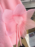3D Petal Round Neck Thick Sweater HZ1024