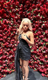 Sweetheart Neck Sheath Short Prom Dresses Black Homecoming Dresses Applique Sleeveless Black Birthday Dresses HZ1024