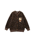 Print Embroidery Long Sleeve Thick Knitted Cardigan HZ1024