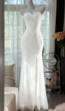 Mermaid Coral Formal Dresses Tulle Sequin Sweetheart Neck Long Prom Dresses Coral Evening Dresses HZ1024
