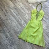 Halter Sheath Short Prom Dresses, Chiffon Green Homecoming Dresses Birthday Dresses HZ1024