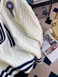 style navy collar sweet sweater HZ1024