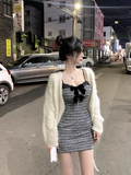 style bow slim suspender hip skirt HZ1024