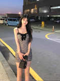 style bow slim suspender hip skirt HZ1024