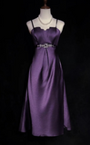 Sheath Dark Purple Formal Dresses Spaghetti Straps Guest Dresses Satin Short Prom Dresses HZ1024