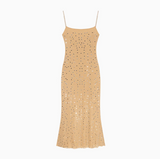 diamond sequin sexy suspender-covering long skirt HZ1024