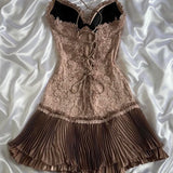 Pink Spaghetti Strap Chiffon Party Dresses Lace Applique Short Prom Dresses Homecoming Dress HZ1024