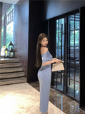 Temperament sexy slim off-shoulder short-sleeved dress HZ1024