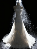 Halter Neck Sheath Long Wedding Dresses Sleeveless Bridal Gowns Tulle Lace Bridal Dresses HZ1024