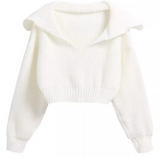 lazy style cropped sweater HZ1024
