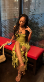 Strapless Bodycon Green Short Prom Dresses Ruffle Green Birthday Dresses HZ1024