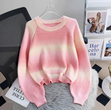 color dopamine soft waxy women's long-sleeved sweater HZ1024
