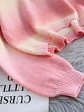 color dopamine soft waxy women's long-sleeved sweater HZ1024