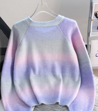 color dopamine soft waxy women's long-sleeved sweater HZ1024