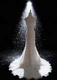 Strapless Sheath Long Wedding Dresses Tulle White Bridal Gowns Sleeveless Bridal Dresses HZ1024
