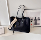 retro large capacity commuter shoulder tote bag HZ1024