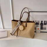 retro large capacity commuter shoulder tote bag HZ1024