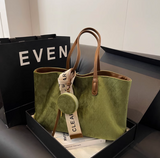 retro large capacity commuter shoulder tote bag HZ1024