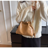 Cloud Drawstring Bucket Bag Single Shoulder Crossbody Bag HZ1024