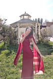 Sheath Chiffon Burgundy Bridesmaid Dresses Burgundy Formal Dresses HZ1024