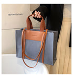 commuter large capacity canvas shoulder bag HZ1024