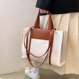 commuter large capacity canvas shoulder bag HZ1024