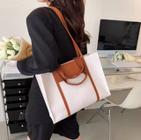 commuter large capacity canvas shoulder bag HZ1024