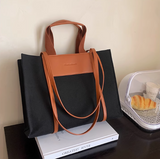 commuter large capacity canvas shoulder bag HZ1024
